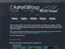 Tablet Screenshot of aaronshoop.com